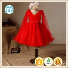 2018 NEUE WEIHNACHTEN Abend Party Kleider tanzen XMAS Kleidung für Party Baby Mädchen Weihnachten Kleid rot Neujahr Kinder